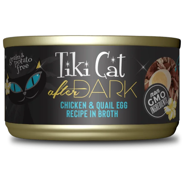 Tiki Cat After Dark Chicken & Quail Egg Recipe Canned Cat Food