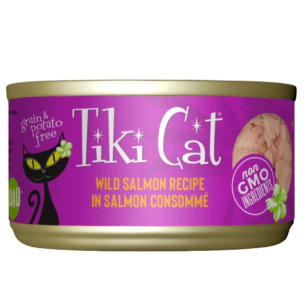 Tiki Cat Luau Wild Salmon Recipe Canned Cat Food