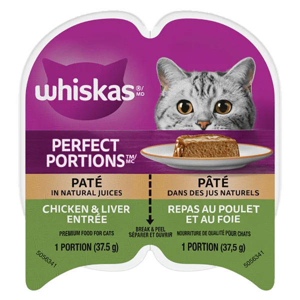 Whiskas Perfect Portions Chicken & Liver Pâté Wet Cat Food