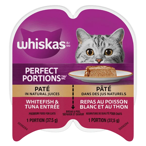 Whiskas Perfect Portions Whitefish & Tuna Pâté Wet Cat Food