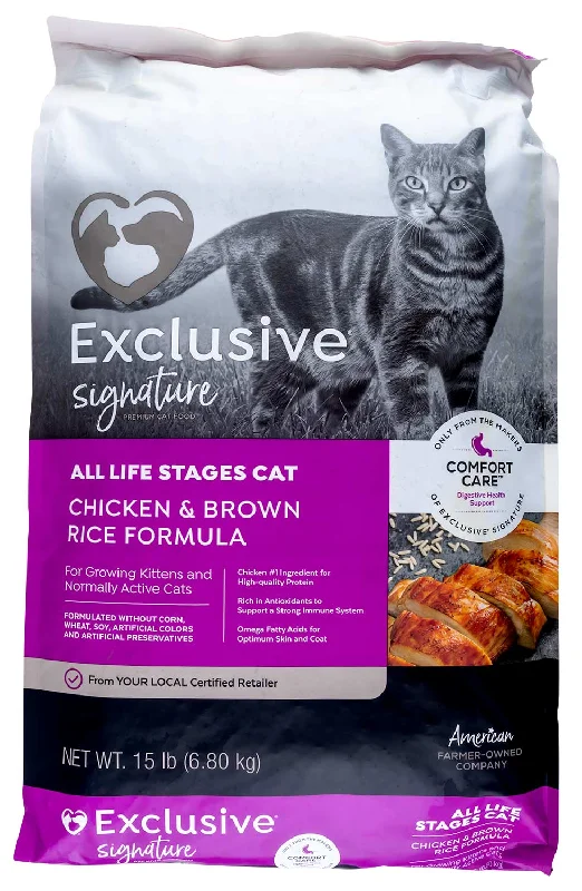 Purina Exclusive Cat Food, Chicken/Brown Rice