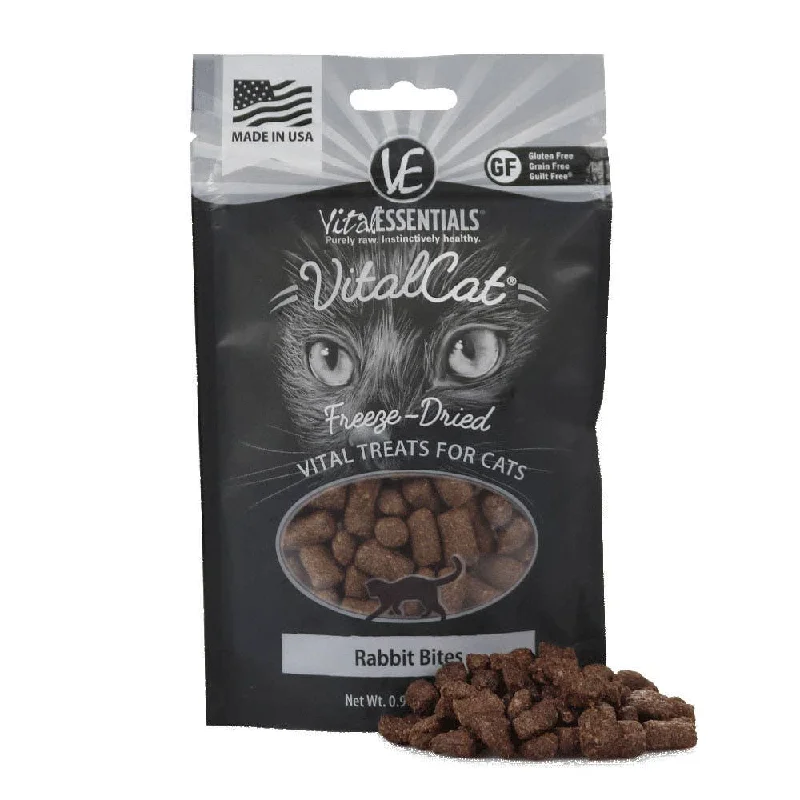 Vital Essentials Freeze-Dried Rabbit Bites Cat Treats 0.9 oz