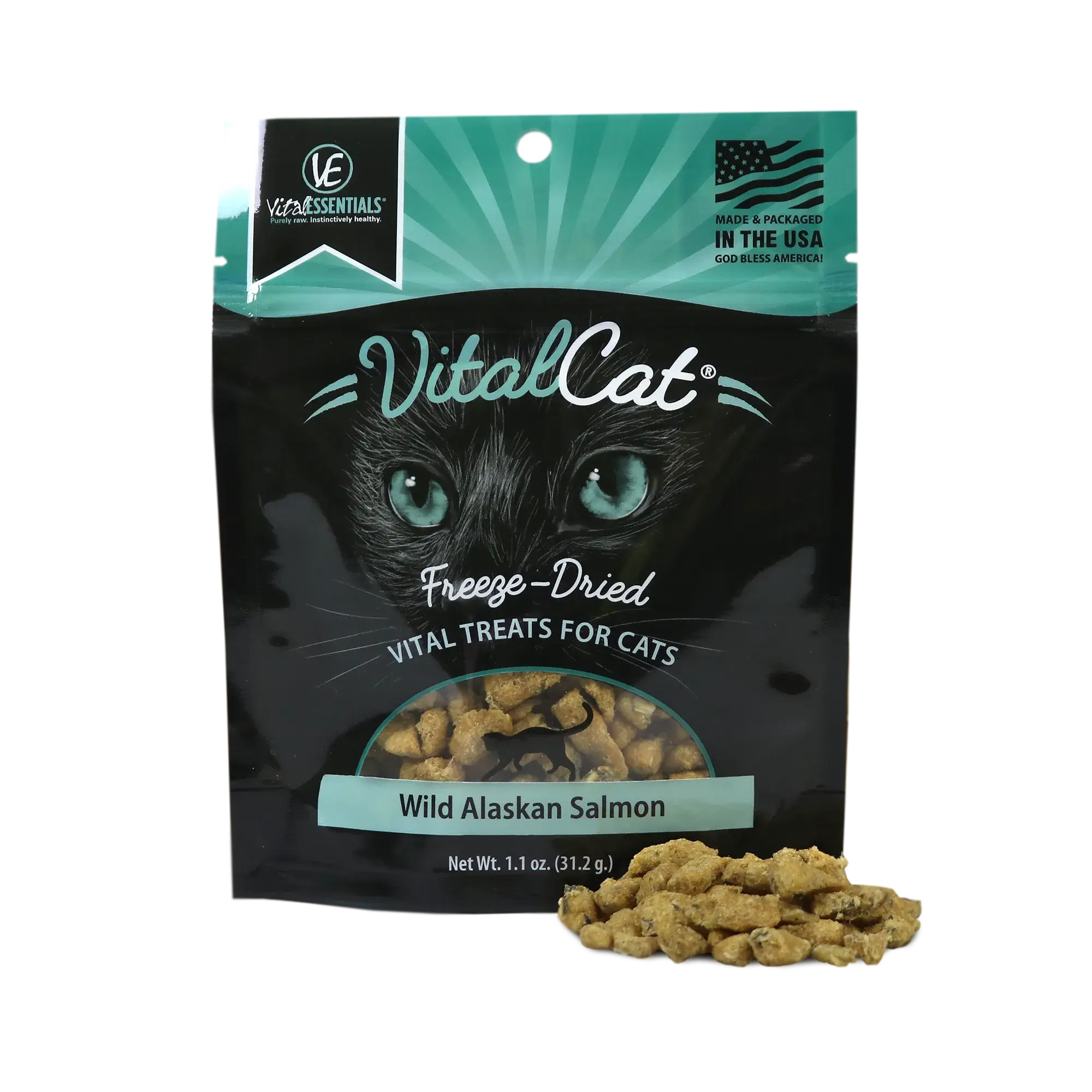 Vital Essentials Freeze-Dried Wild Alaskan Salmon Cat Treats