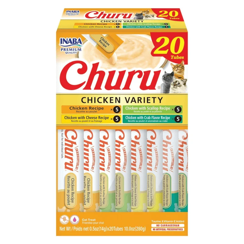 Creamy Cat Treat - CHURU - 20 ct Chicken Variety Box