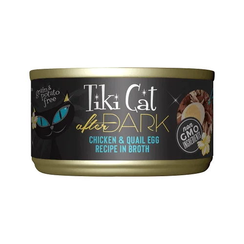 Canned Cat Food - AFTER DARK - Chicken & Quail Egg Recipe in Broth