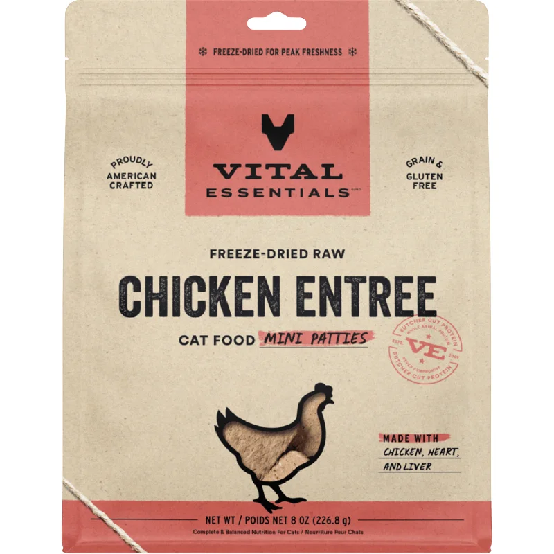 Freeze Dried Cat Food - Chicken Entree - Mini Patties