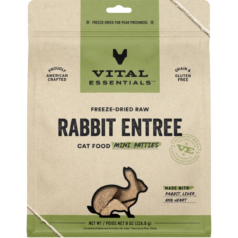 Freeze Dried Cat Food - Rabbit Entree - Mini Patties