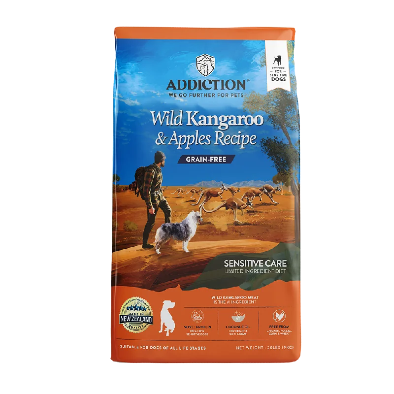 Addiction Dog Grain-Free Wild Kangaroo & Apples 20lb