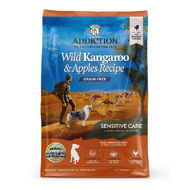 Addiction Dog Grain-Free Wild Kangaroo & Apples 4lb