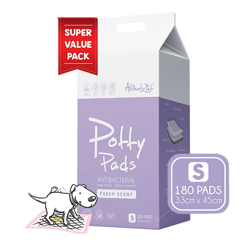 Altimate Pet Potty Pee Pads Antibacterial S 33cm x 45cm - 180pcs