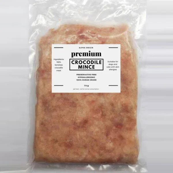 *FROZEN* Alpha Origin Premium Crocodile Mince 1kg