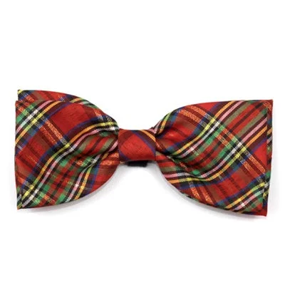 Huxley & Kent Bow Tie Red Plaid Lurex*