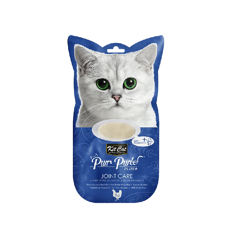 KitCat Purr Puree Plus Joint Care Chicken & Glucosamine 60g (4 x 15g)