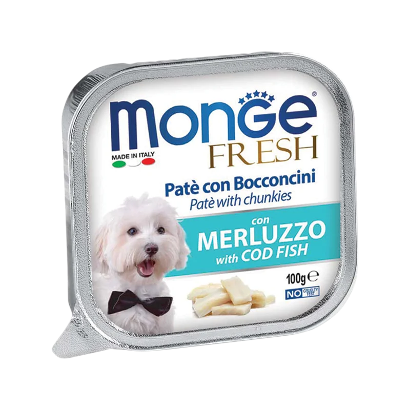 Monge Dog Fresh - Cod Fish Pate with Chunkies 100g