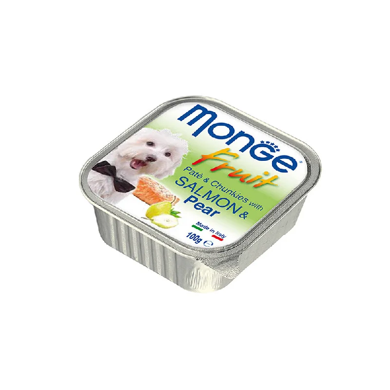 Monge Dog Fruit - Salmon & Pear Pate with Chunkies 100g