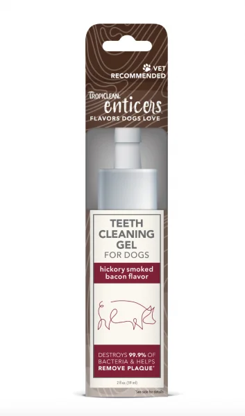 Tropiclean Enticers Dental Gel Bacon 2 oz